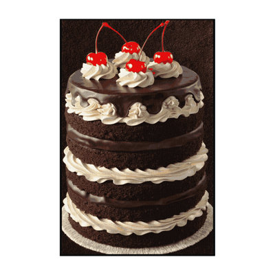  Tapis lavable noir Forest Desserts