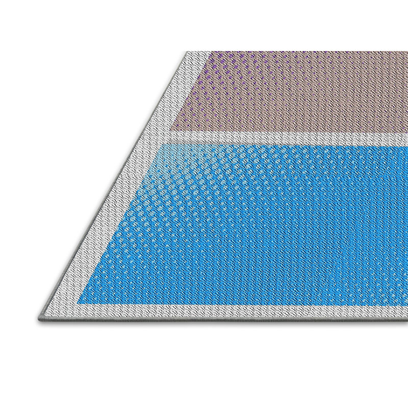 Tapis motif rose/gris/bleu Peddie, Rectangle 7 pi x 10 pi