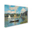 "Le pont à Argenteuil 1874" par Claude Monet, reproduction d'art sur toile tendue encadrée-347512115