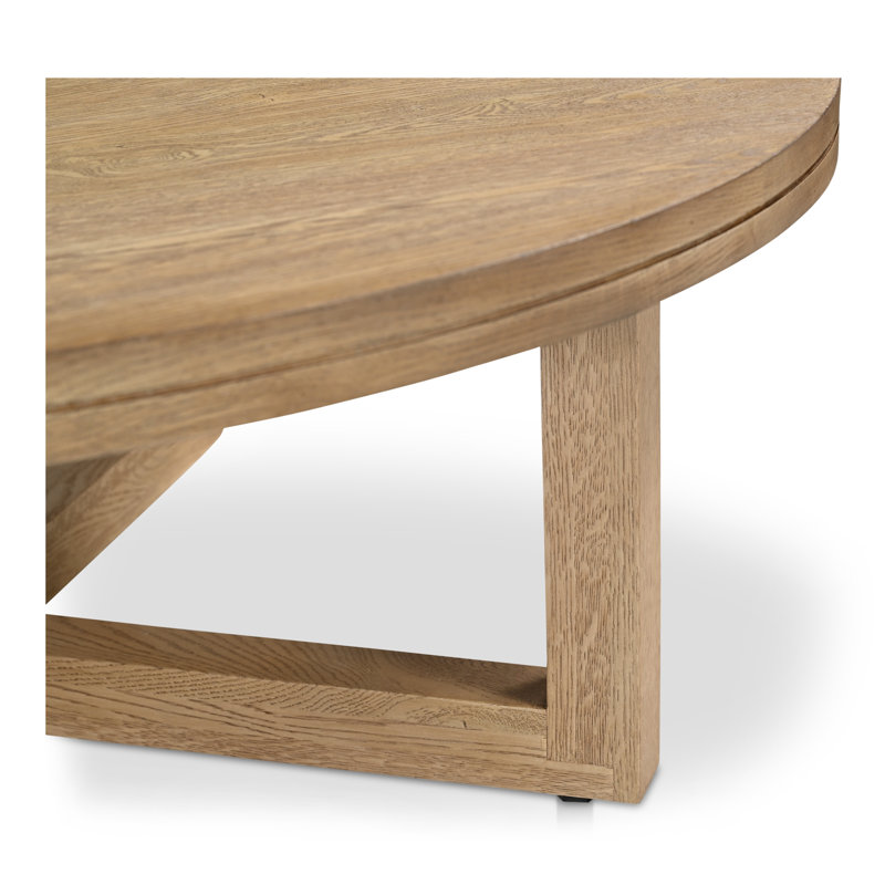 Joel Solid Wood Coffee Table, Natural