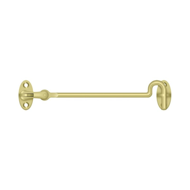 Crochets de cabine pivotants 6 po Deltana CHK6U3 en laiton poli, Laiton poli