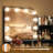 Makeup Vanity With LED Lighted Mirror And 5 Open Shelves For Bedroom-834905374