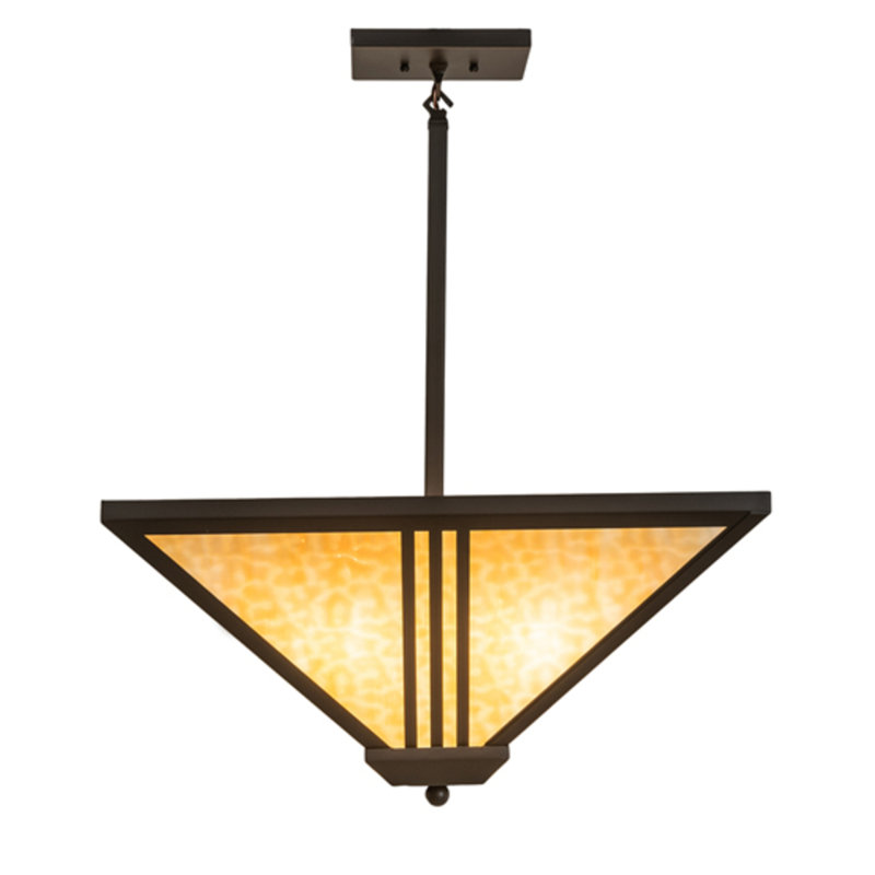 Luminaire suspendu carré inversé Mission Tracine