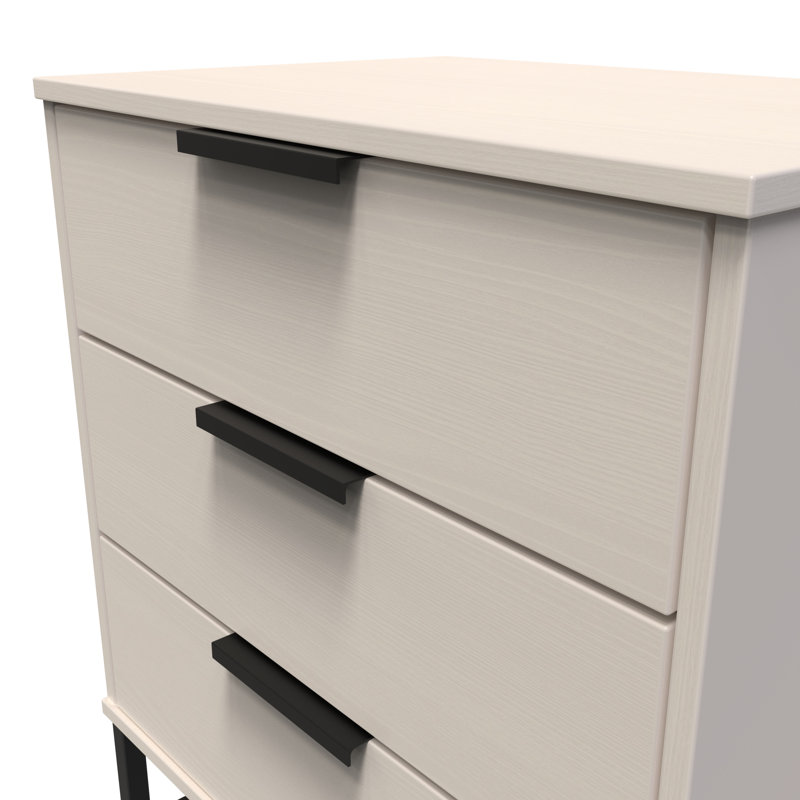 Turah 3 Drawer Chest (Ready Assembled), Kashmir Ash