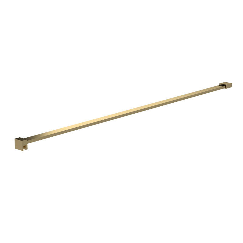 Flat Support Bar - For Use With 1950Mm Wetroom Screens, Brass