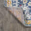Tapis gris clair / bleu foncé / orange Lorena-1603686240