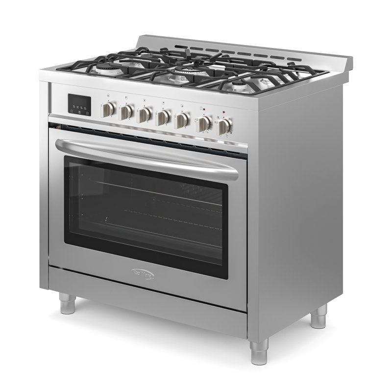 Koolmore 35" 4.3 cu. ft. Freestanding Dual Fuel Range