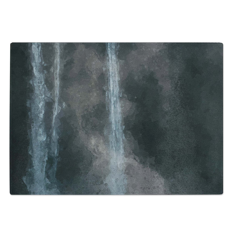 Glass Mist of The Waterfall in Abstract Chopping Board, 39 cm W x 28.5 cm L