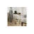 Psomas Rustic Farmhouse Square End Table, Distressed Side Table with Espresso Tray Top & Woven Shelf-1956202719