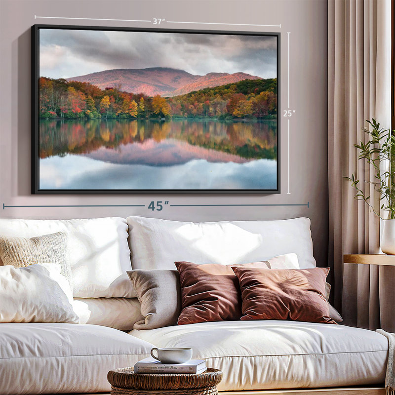 Impression sur toile Freidin Blue Ridge Parkway, H 25 po x l 37 po