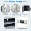 Portes miroir Robson, tablettes ouvertes et 2 armoires