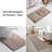 Memory Foam Bathroom Rugs Set 3 Piece Pebble Stone-116575214
