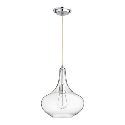 Luminaire suspendu en forme de goutte à 1 lumière Vallee