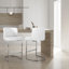 Tabouret de comptoir rembourré 26 po Bittencourt-678341492-710901361