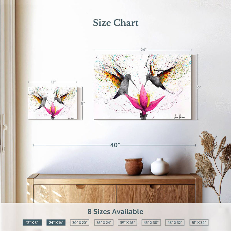 Friendship Hummingbirds, H 16 po x l 24 po
