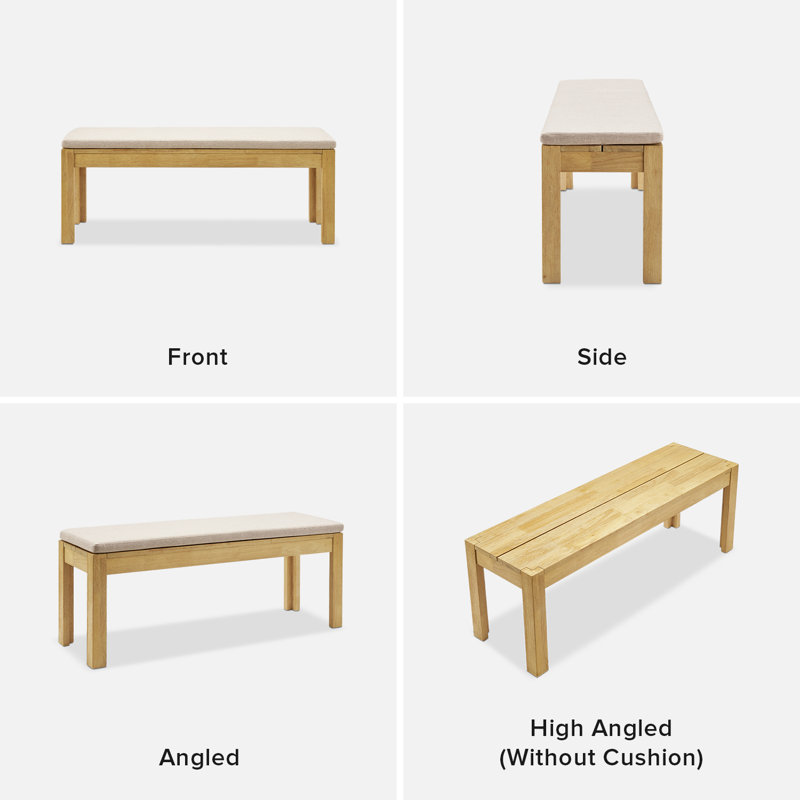 Logan Dining Bench, 18.1" H x 50.3" W x 15.9" D