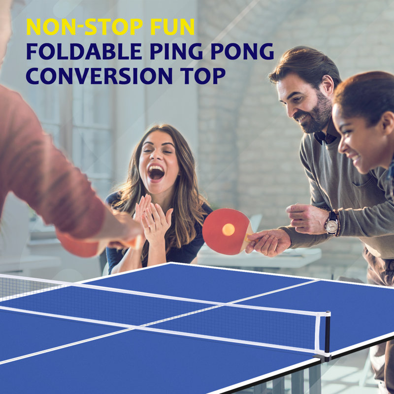 Plateau de table de ping-pong 84 po RayChee, L 96 po x l 48 po, Bleu