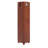 Walnut Corner Curio Cabinet With Acrylic Mirrored Back Panel And 4 Adjustable Tempered Glass Shelves 70"H-2097498878