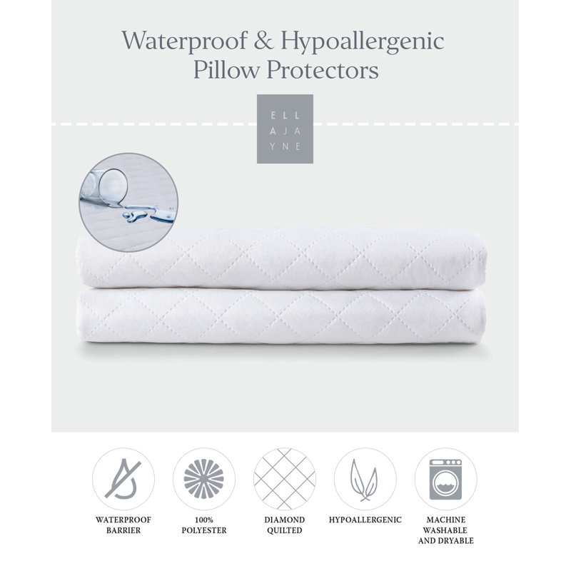 Waterproof Mattress Pads and Pillow Protector Bundle, King Duvet Cover + 2 King Shams