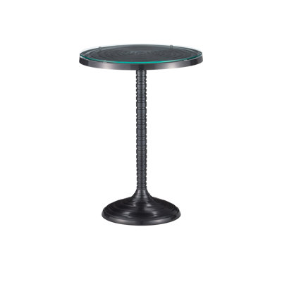 Erno Glass Top End Table