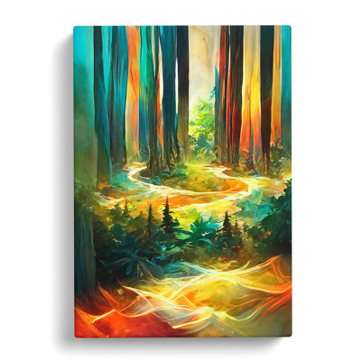 Forest Portrait No.4 Abstract - Wrapped Canvas