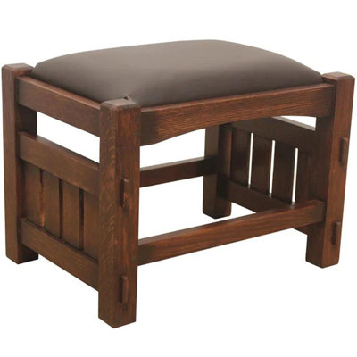 Hideyo Solid Wood Accent Stool by Loon Peak
