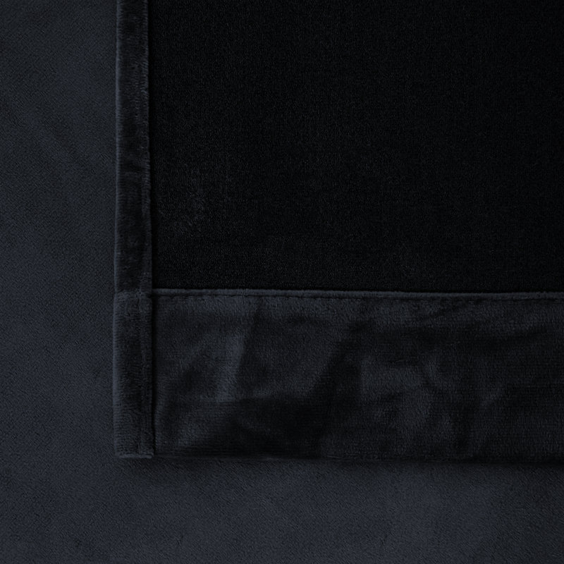 Erno Sheer Crushed Velvet Eyelet Curtains, Black, 168 W x 228 D cm