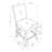 Transitional Fabric Upholstered Dining Chair 2Pc Set