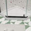 Porte de douche pivotante, avec verre trempé de 1/4 po, cabine de douche néo-angle sans cadre-112514089
