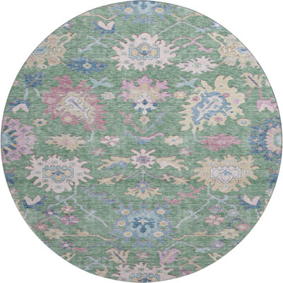 Premium Machine Washable Gurubaksh AMF1154 Global Rug
