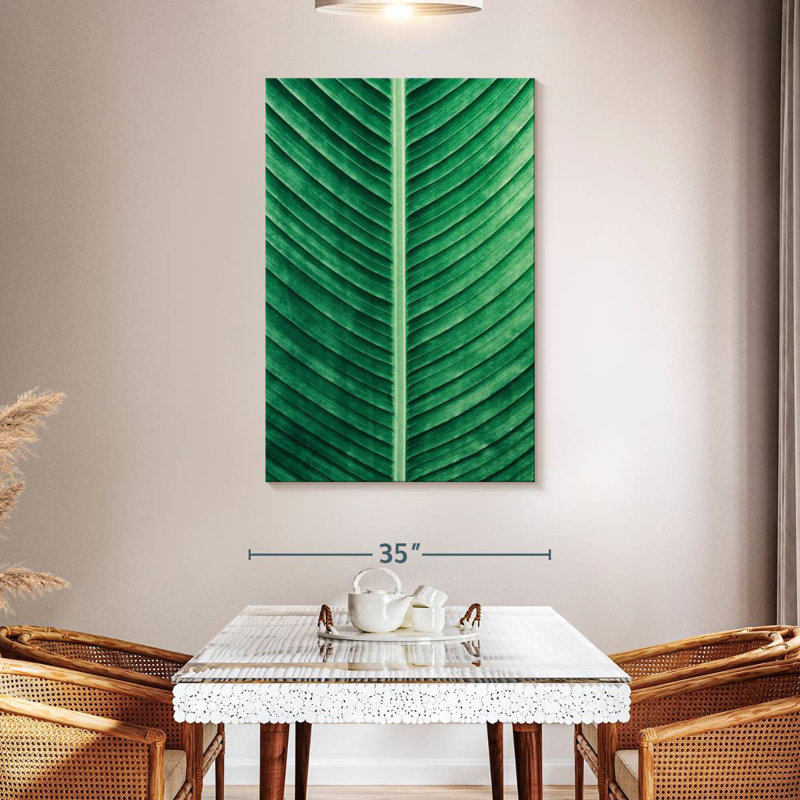 Harnek Green Leaf Lines, H 48 po x l 32 po