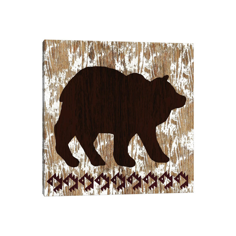 Wilderness Bear by Nicholas Biscardi - Wrapped Canvas Painting, 45.72 cm H x 45.72 cm W x 3.175 cm D