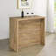 Bar autoportant en bois d'ingénierie avec grille pour bouteilles de vin et rangement pour verres à pied Mango-129987562
