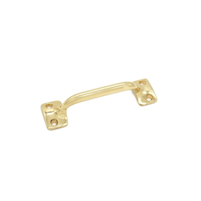 Unlacquered Brass Window Bar Sash Lift, 4 19/50"