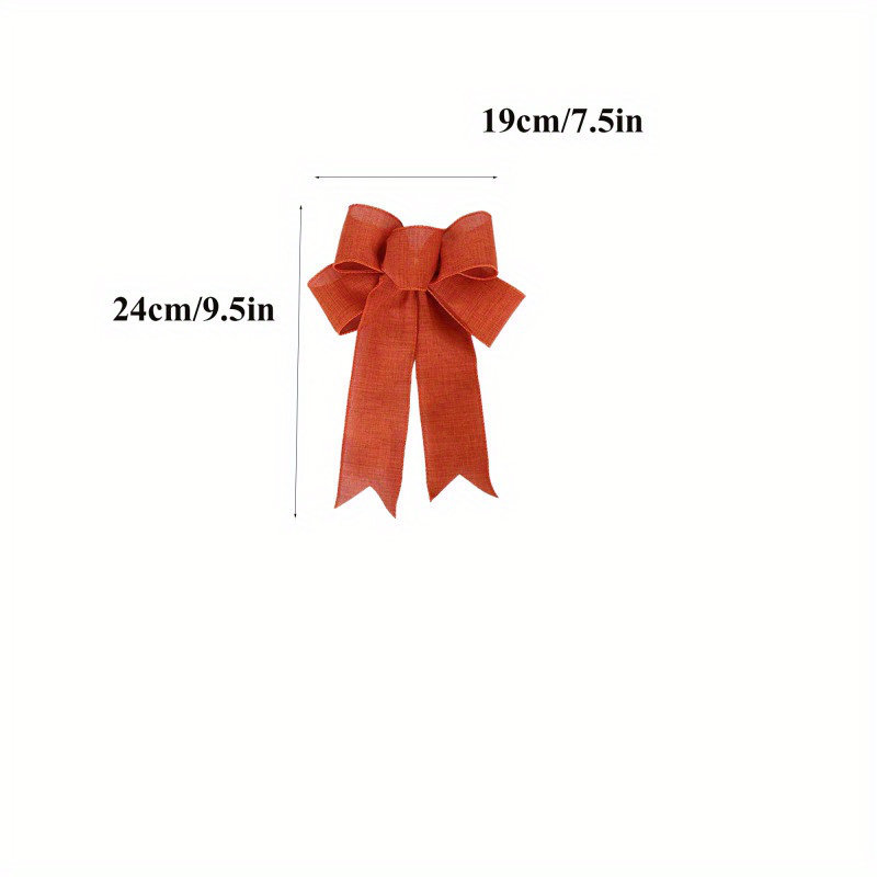 6 pièces de décoration de Noël, nœuds d'arbre de Noël faits à la main, décorations de Noël pour la maison