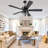 52 Inch Outdoor Ceiling Fan with Light - DC Motor Quiet Remote Control, Waterproof Wet Rated for Patio Porch Garden-1034467074