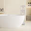 Robinet de baignoire à fixation au sol-124961441