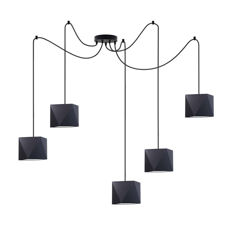 Thursa 5 - Light Pendant, Black
