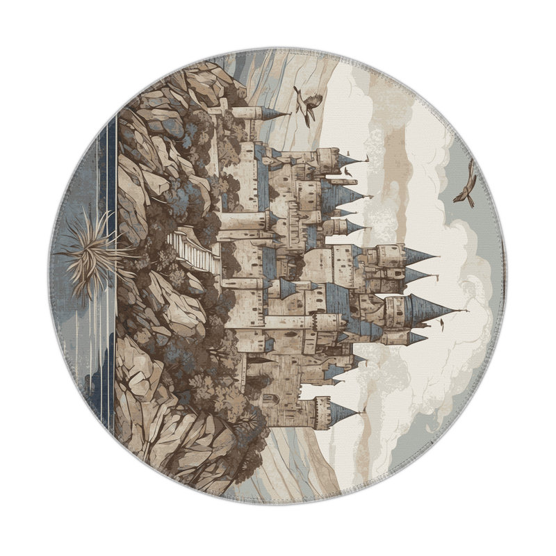 Crownspire Refuge Indoor And Outdoor Area Rug, Round 5'