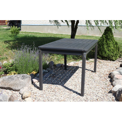 Ardilla Rectangular Pine Solid Wood Outdoor Dining Table - 195.58 cm W 342.9 cm D