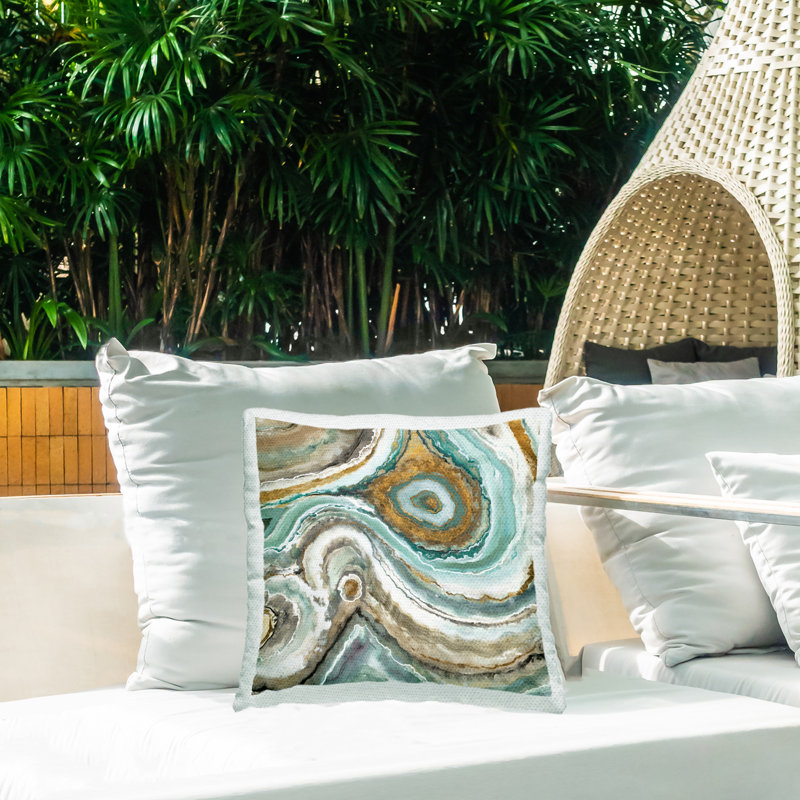Abstract Outdoor Throw Pillow