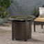 Table de foyer d'extérieur au propane en aluminium Jay