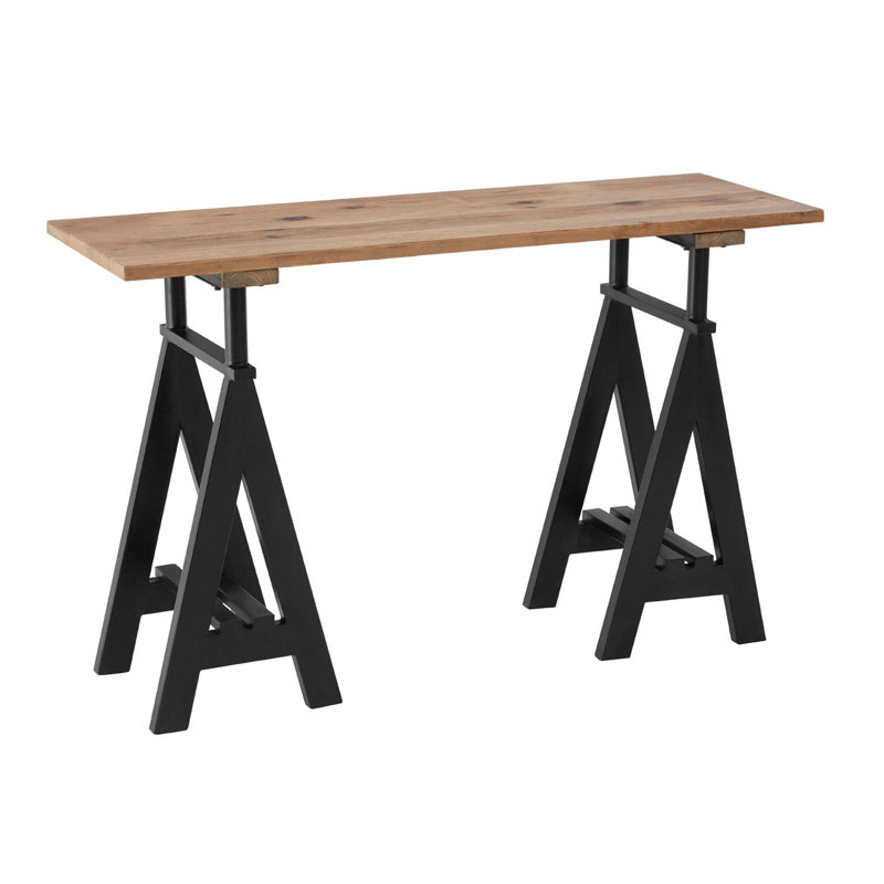 Best 130cm Solid Wood Top Console Table