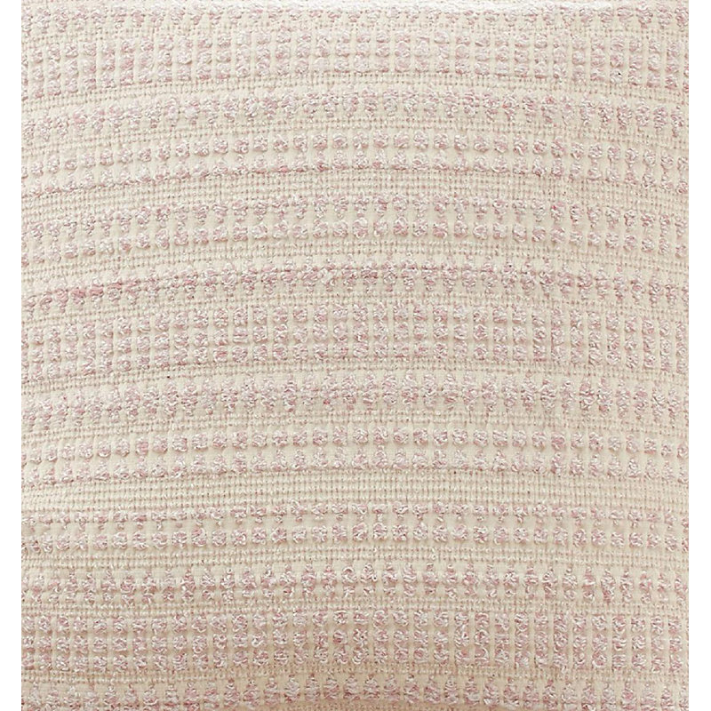 Celeste Collection Geometric Reversible Pillow Cover, Down Blend, Pink