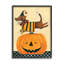 Illustration de chien d’Halloween sculpté d’Halloween par Bernadette Deming-reproduction d’art-51171245-51171246