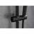 Stainless Steel Handheld Shower With Adjustable Slide Bar And Long Hose In Matte Black 59-inch Look