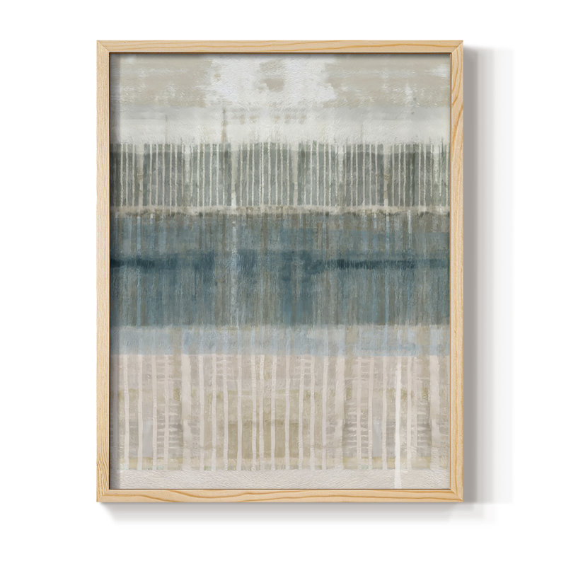 «Misty Island II», reproduction encadrée - bois massif, Naturel, H 11 po x l 9 po