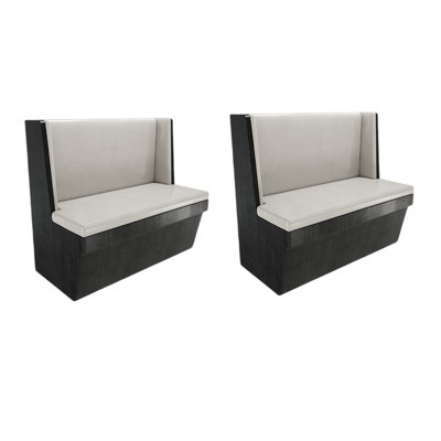 Banc rembourré en similicuir élégant