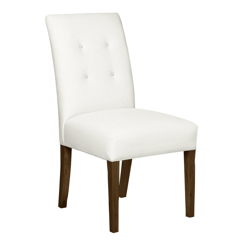 Chaise d'appoint à dossier boutonné Vanguard Butler, Kennelly Snow, La Havane