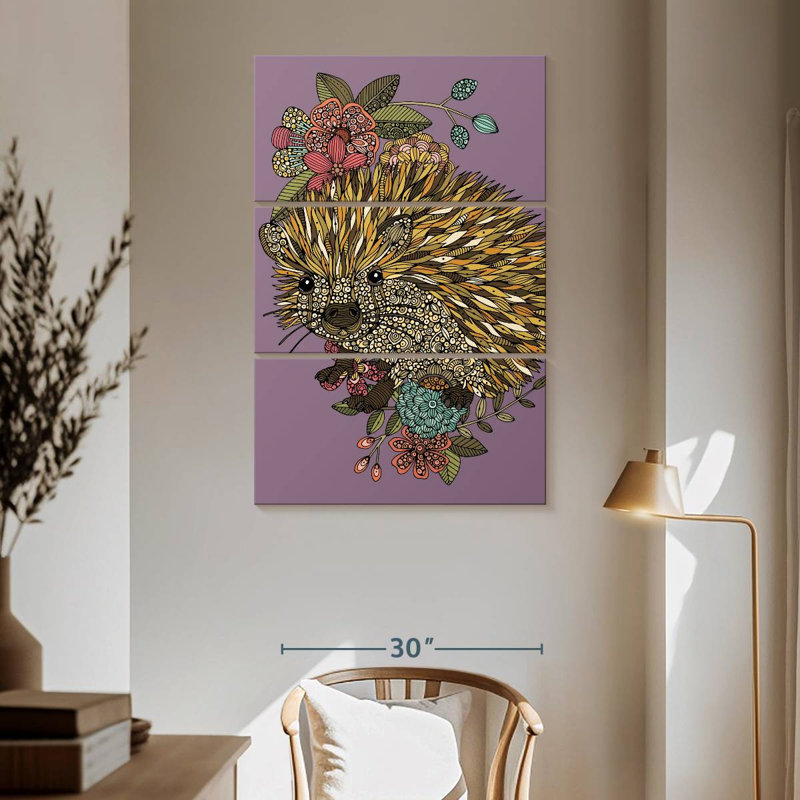 Brampt, le mignon hérisson, H 65 po x l 42 po